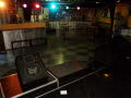 Blick von der Bhne (links) in den Saal